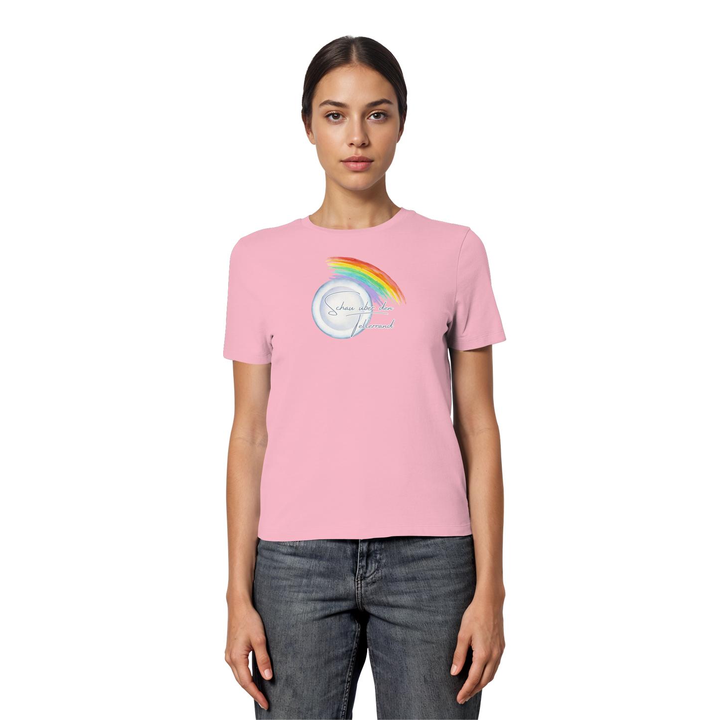 LOOK BEYOND YOUR OWN NOSE! - Fitted Ladies Organic Shirt