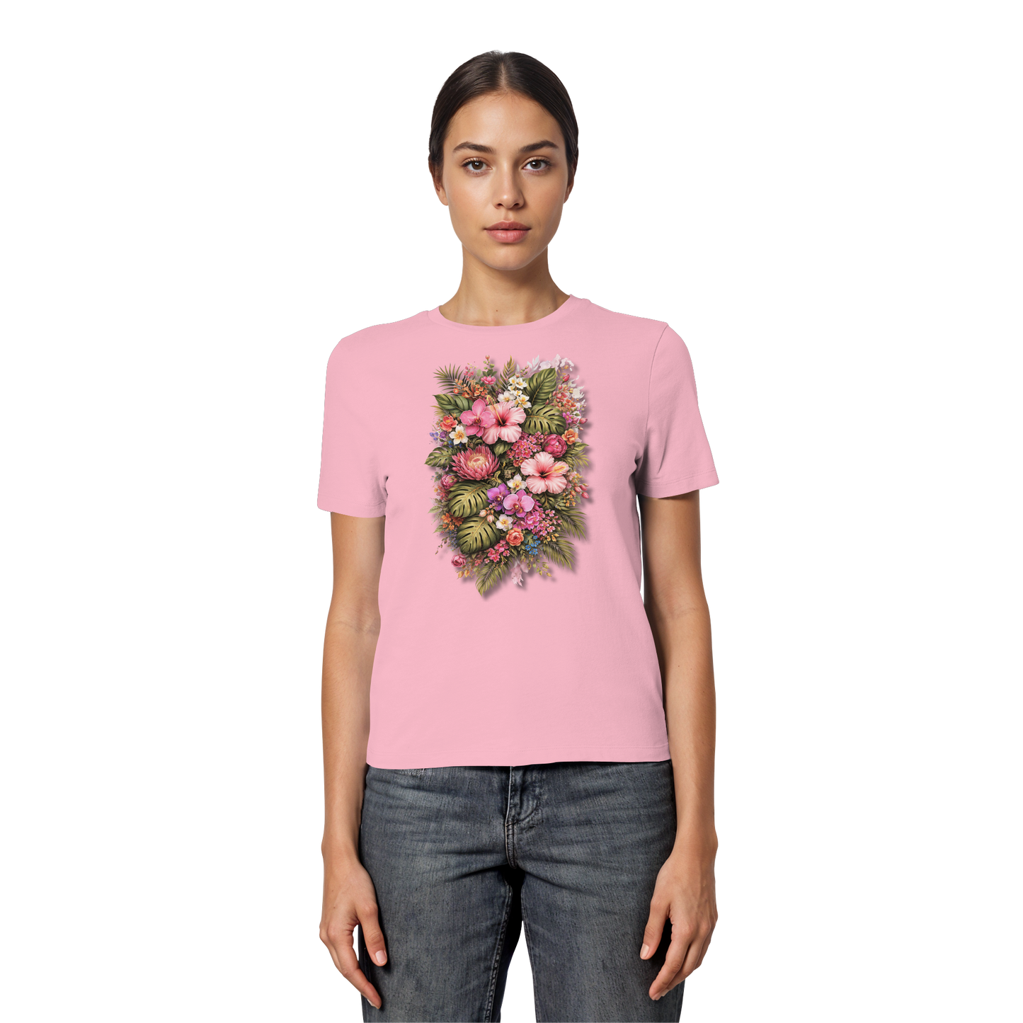 FLOWERPOWER! - Fitted Ladies Organic Shirt