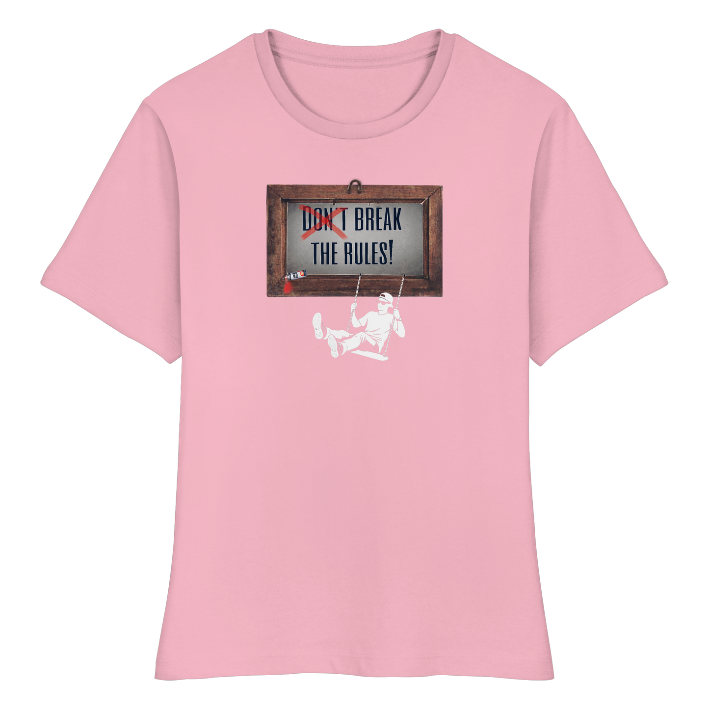 BREAKTHERULES! - Fitted Women's Organic T-Shirt