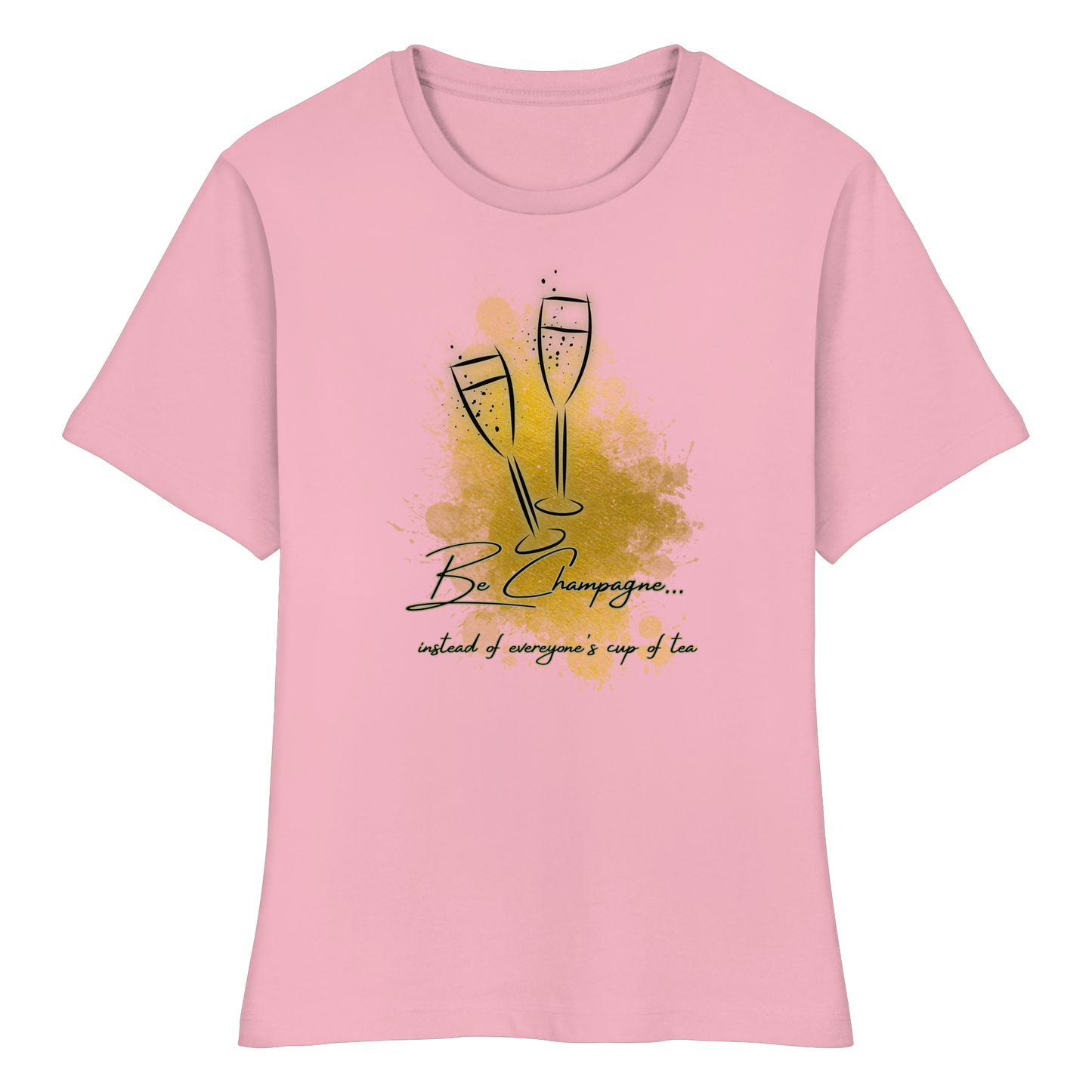 CHAMPAGNE! - Fitted Ladies Organic T-Shirt