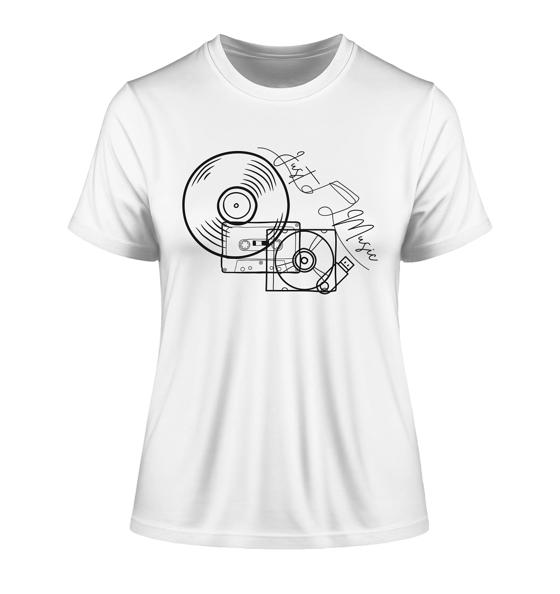 JUSTMUSIC! - Fitted Ladies Organic Shirt