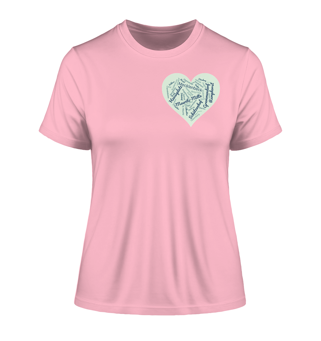 MÜNSTER HEART! - Fitted Ladies Organic Shirt