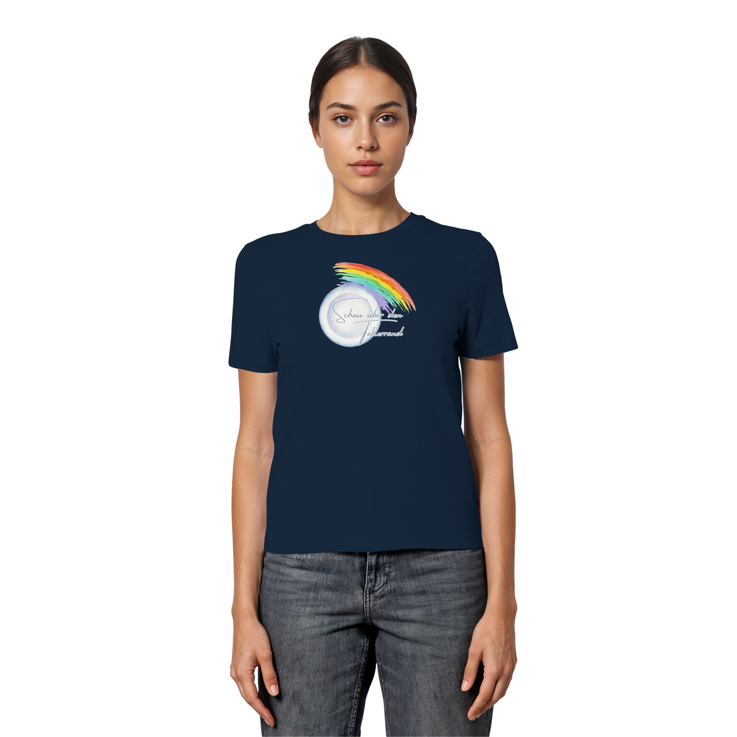 LOOK BEYOND YOUR OWN NOSE! - Fitted Ladies Organic Shirt