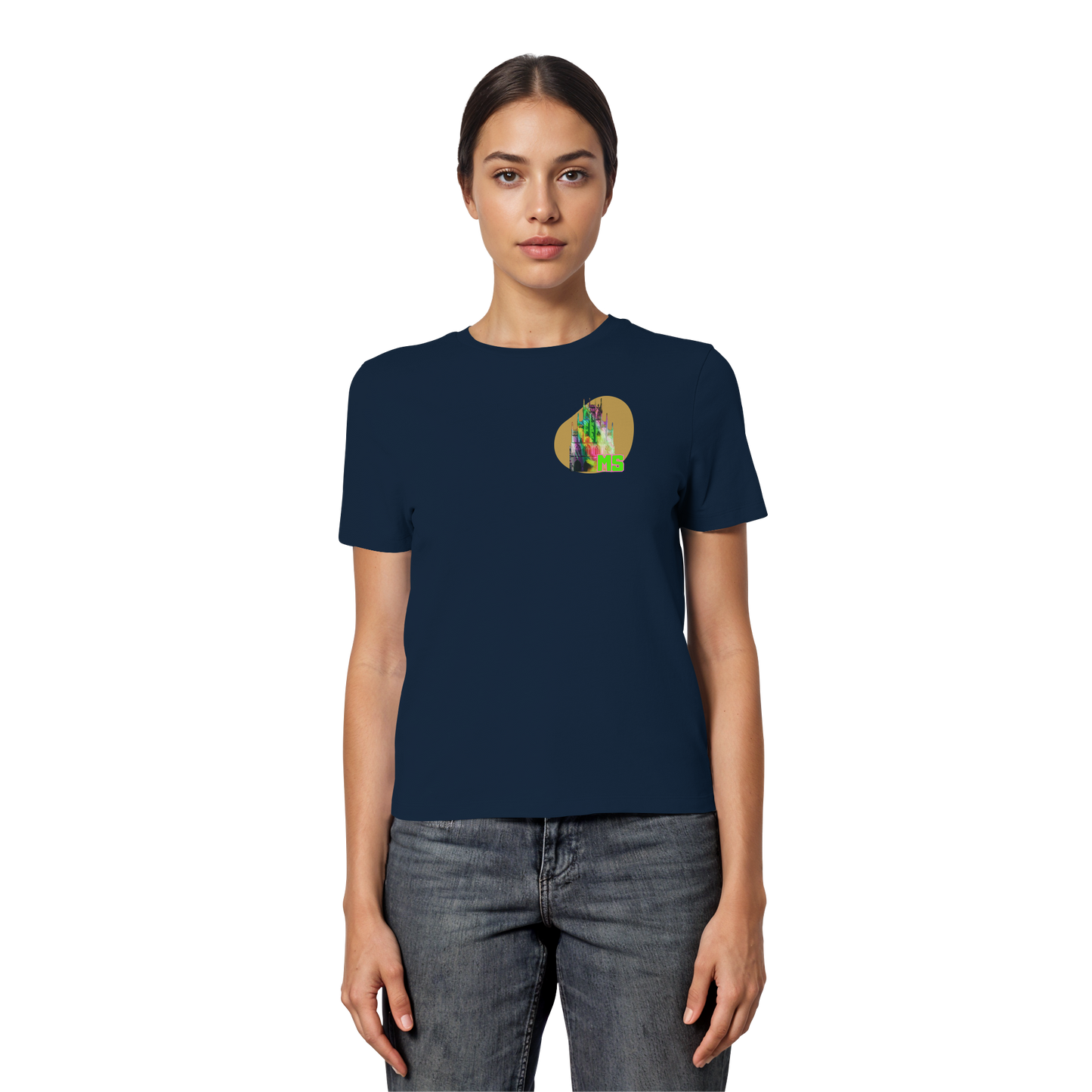 COLORFULTOWNHALL! - Fitted Ladies Organic Shirt