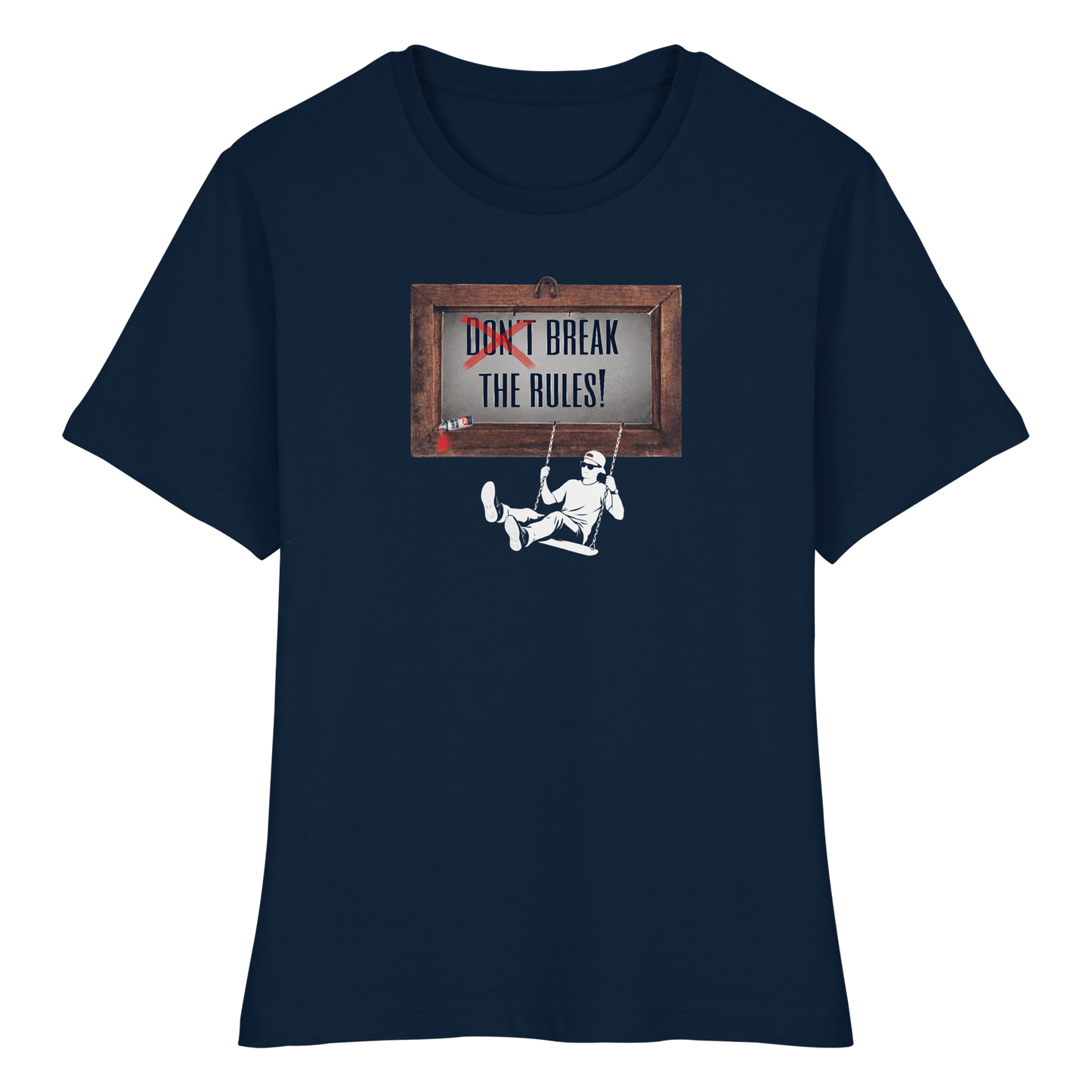 BREAKTHERULES! - Fitted Women's Organic T-Shirt