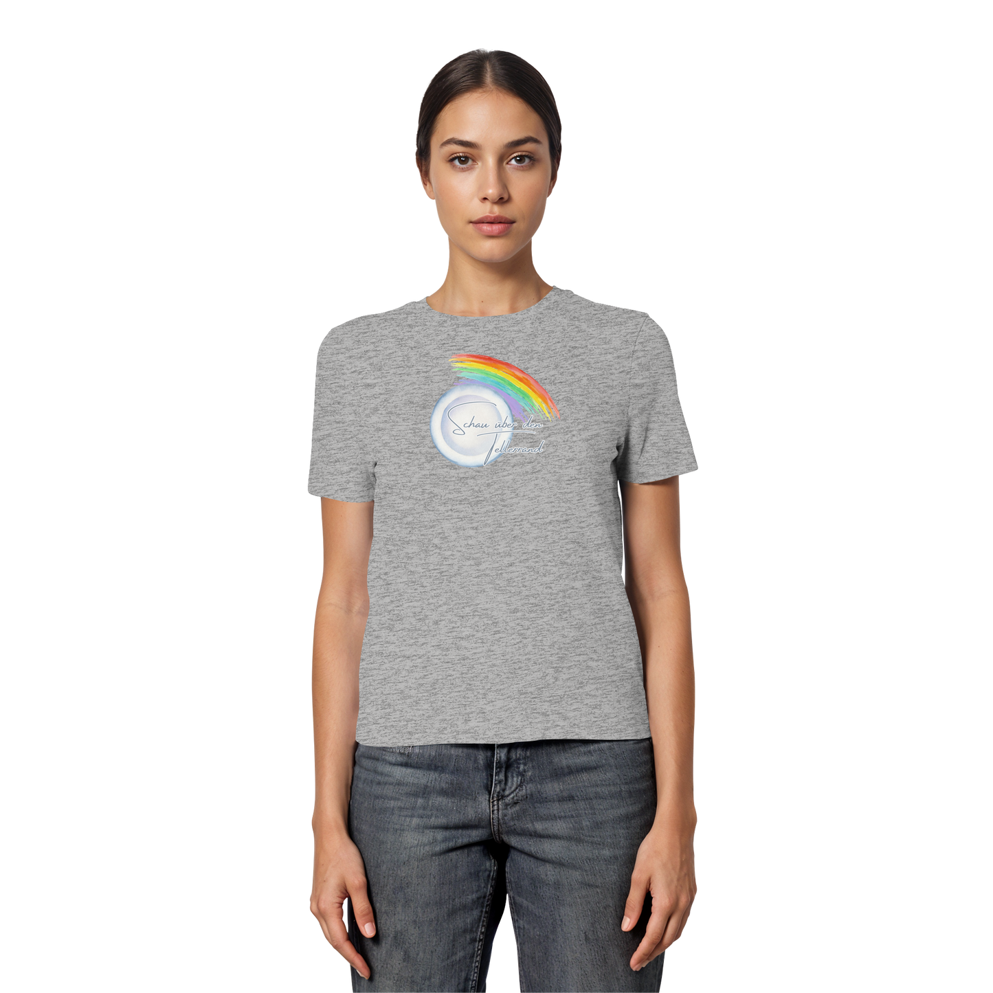 LOOK BEYOND YOUR OWN NOSE! - Fitted Ladies Organic Shirt