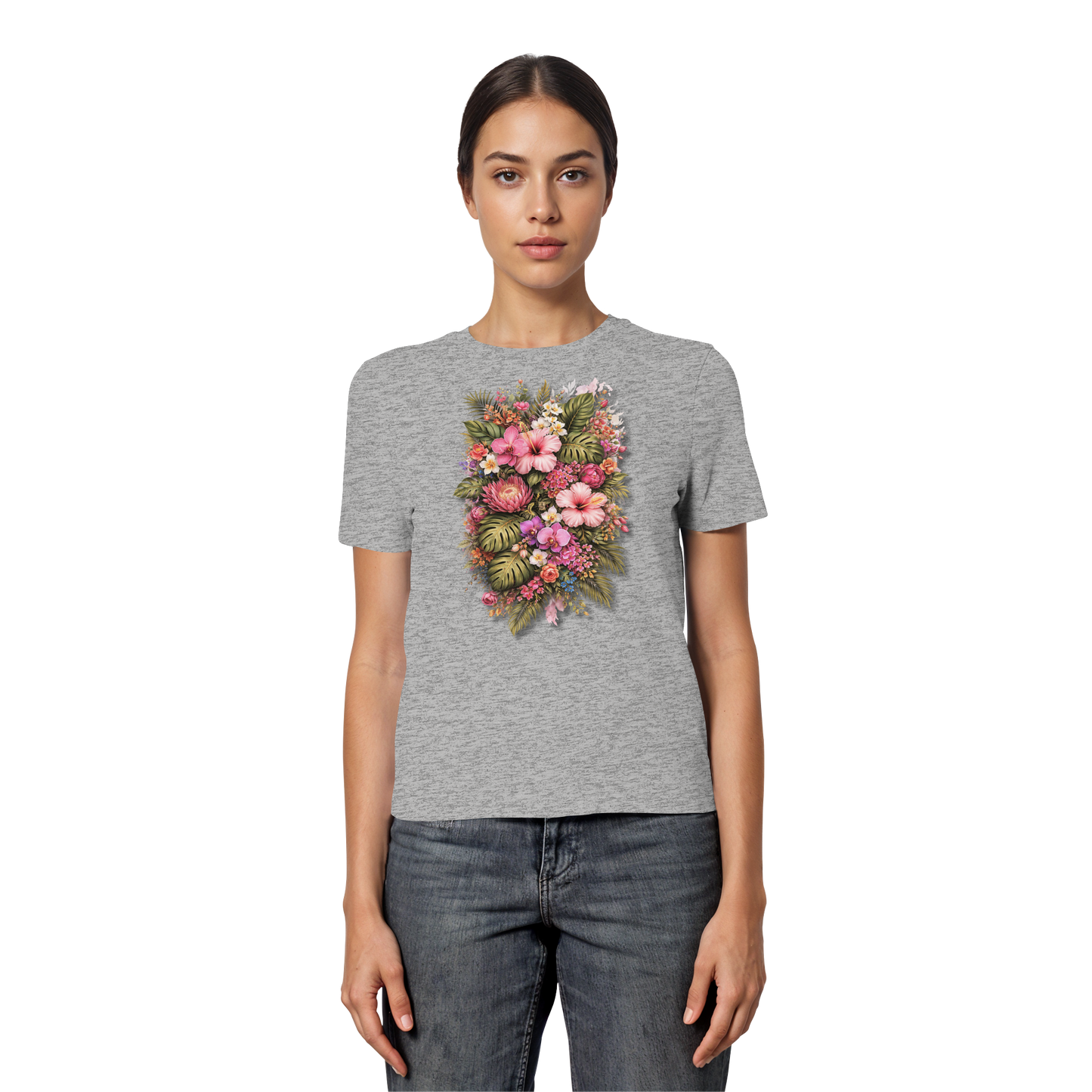 FLOWERPOWER! - Fitted Ladies Organic Shirt