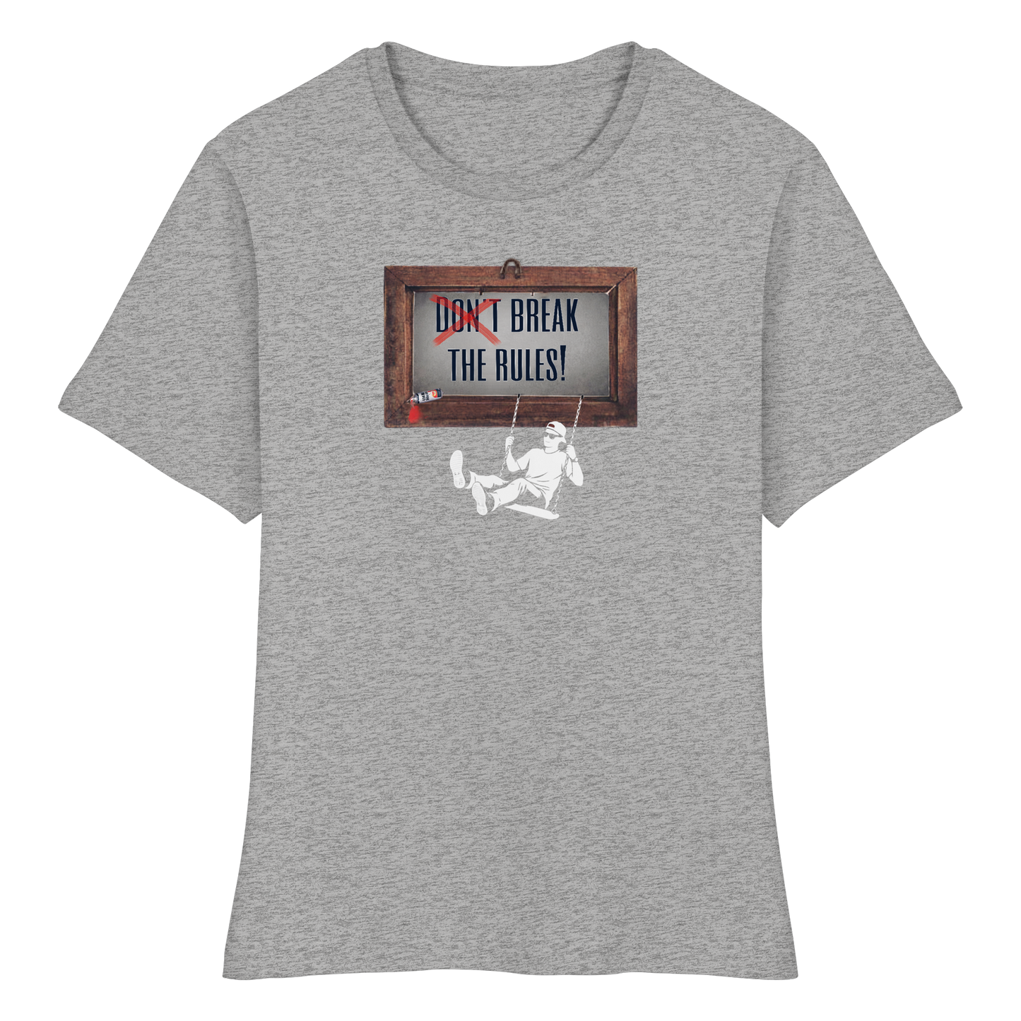 BREAKTHERULES! - Fitted Women's Organic T-Shirt