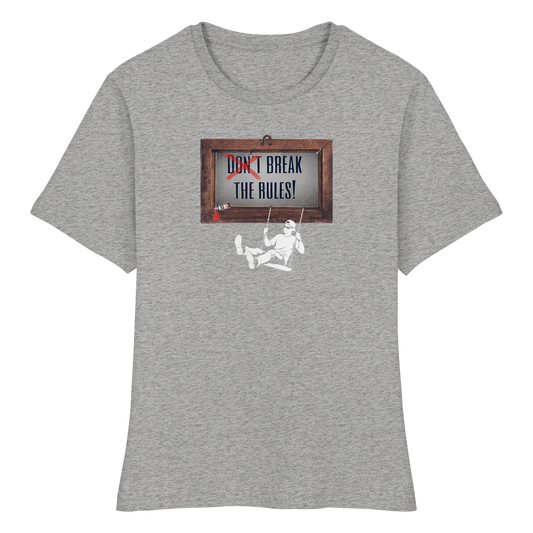 BREAKTHERULES! - Fitted Ladies Organic Shirt