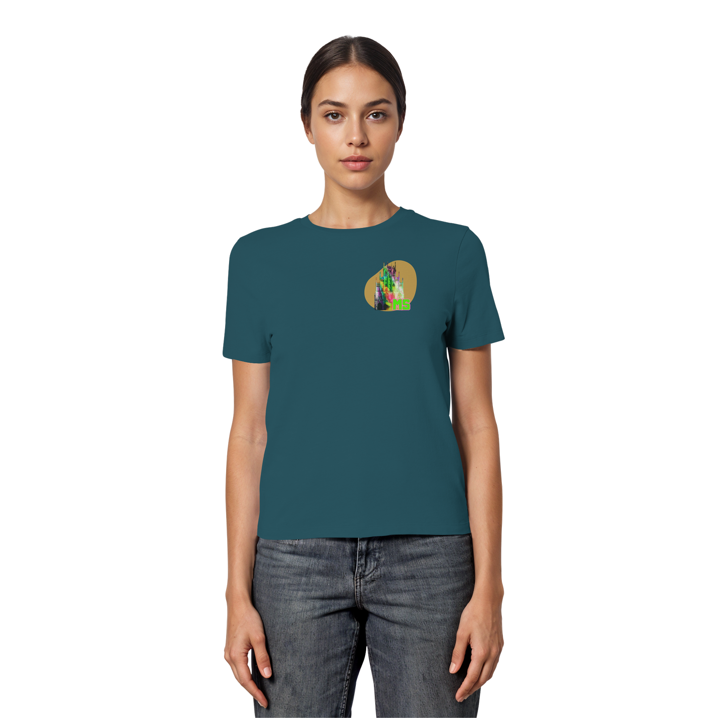 COLORFULTOWNHALL! - Fitted Ladies Organic Shirt