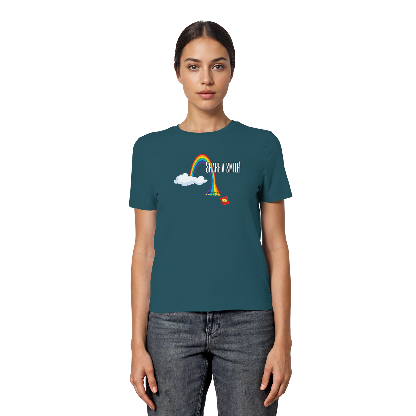 SHAREASMILE! - Fitted Women's Organic Shirt