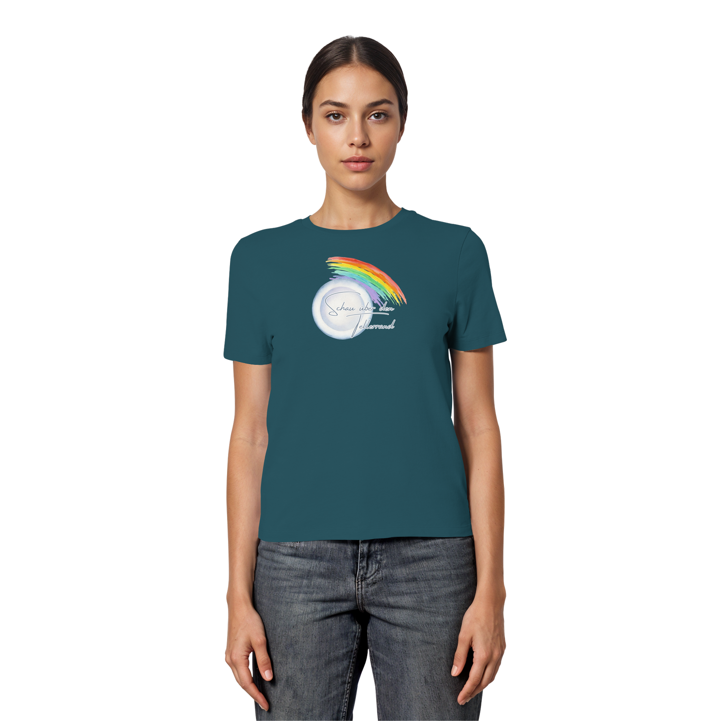 LOOK BEYOND YOUR OWN NOSE! - Fitted Ladies Organic Shirt