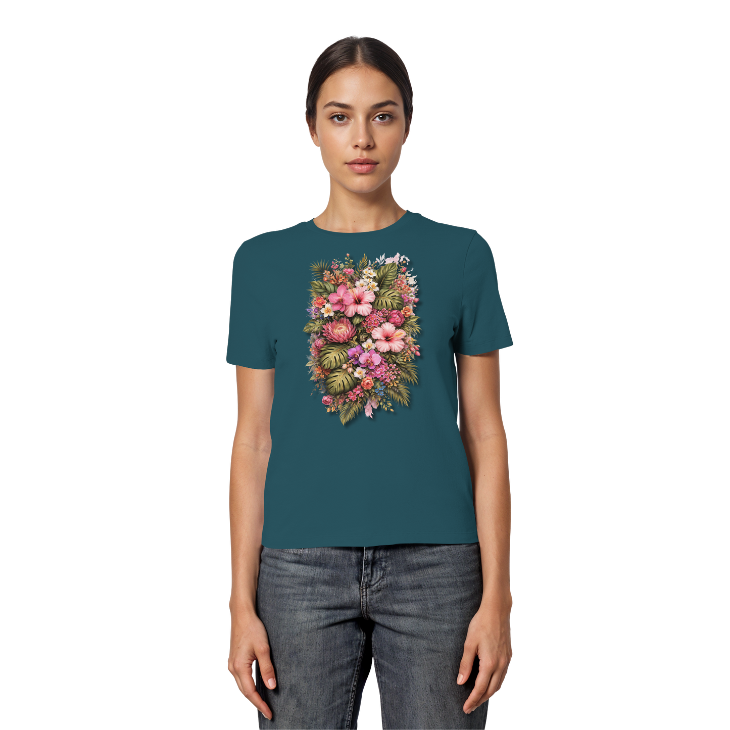 FLOWERPOWER! - Fitted Ladies Organic Shirt
