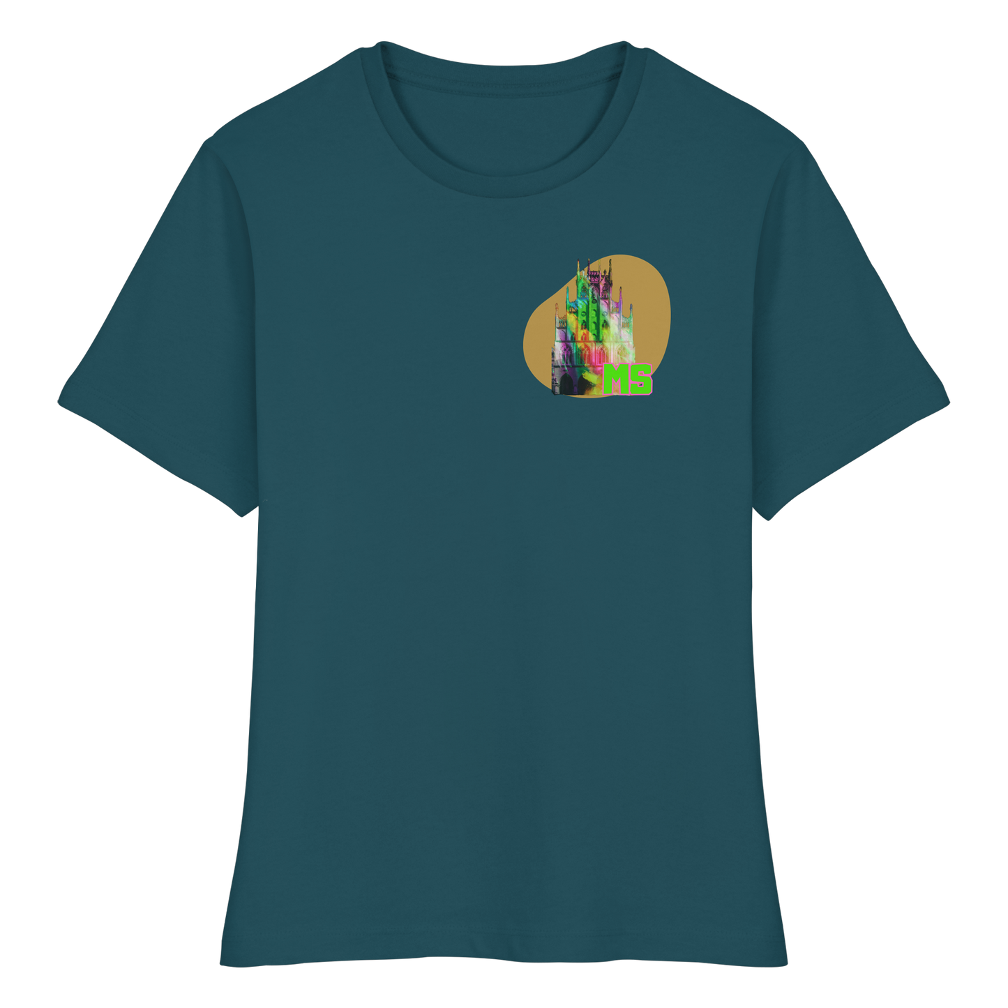 COLORFULTOWNHALL! - Fitted Ladies Organic Shirt