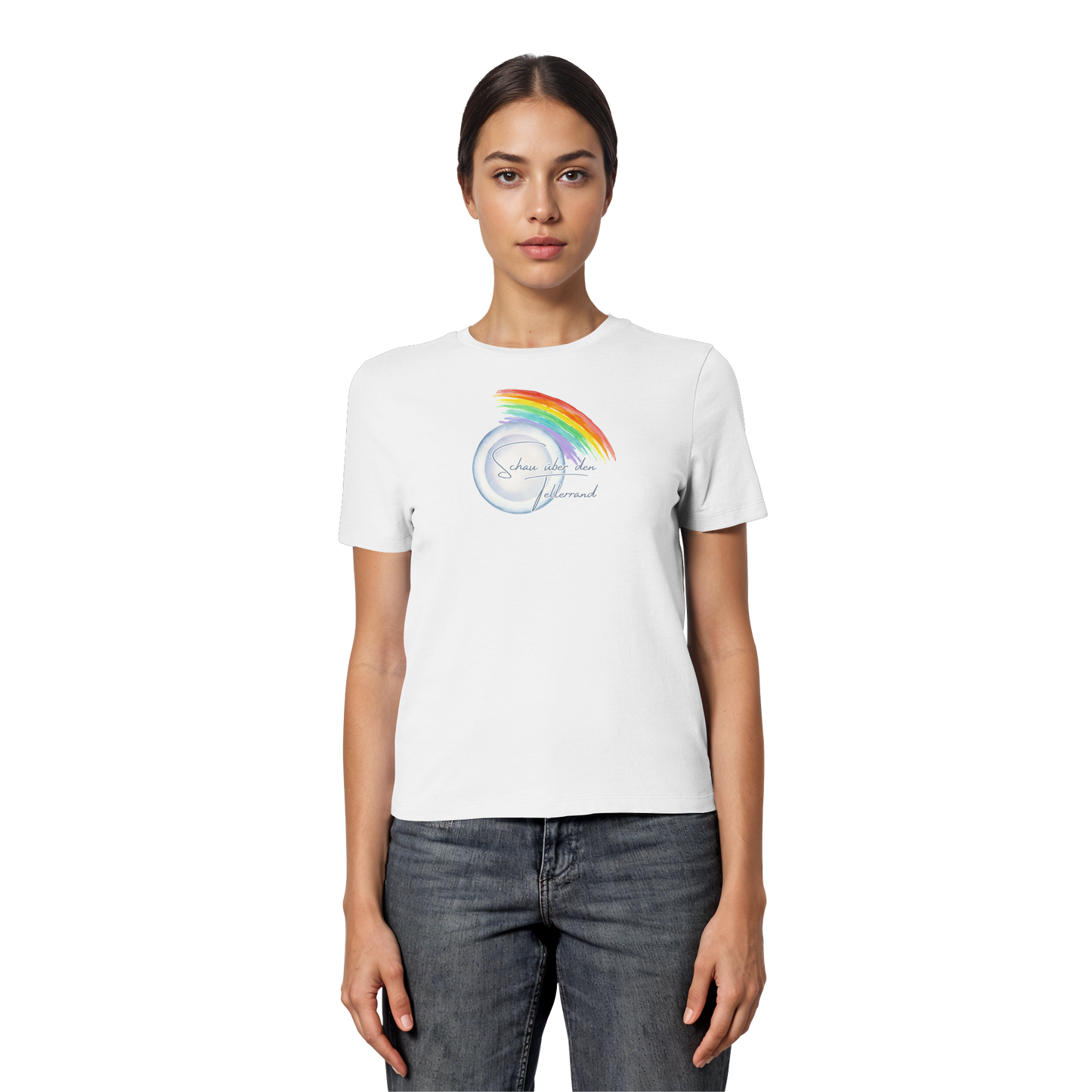 LOOK BEYOND YOUR OWN NOSE! - Fitted Ladies Organic Shirt