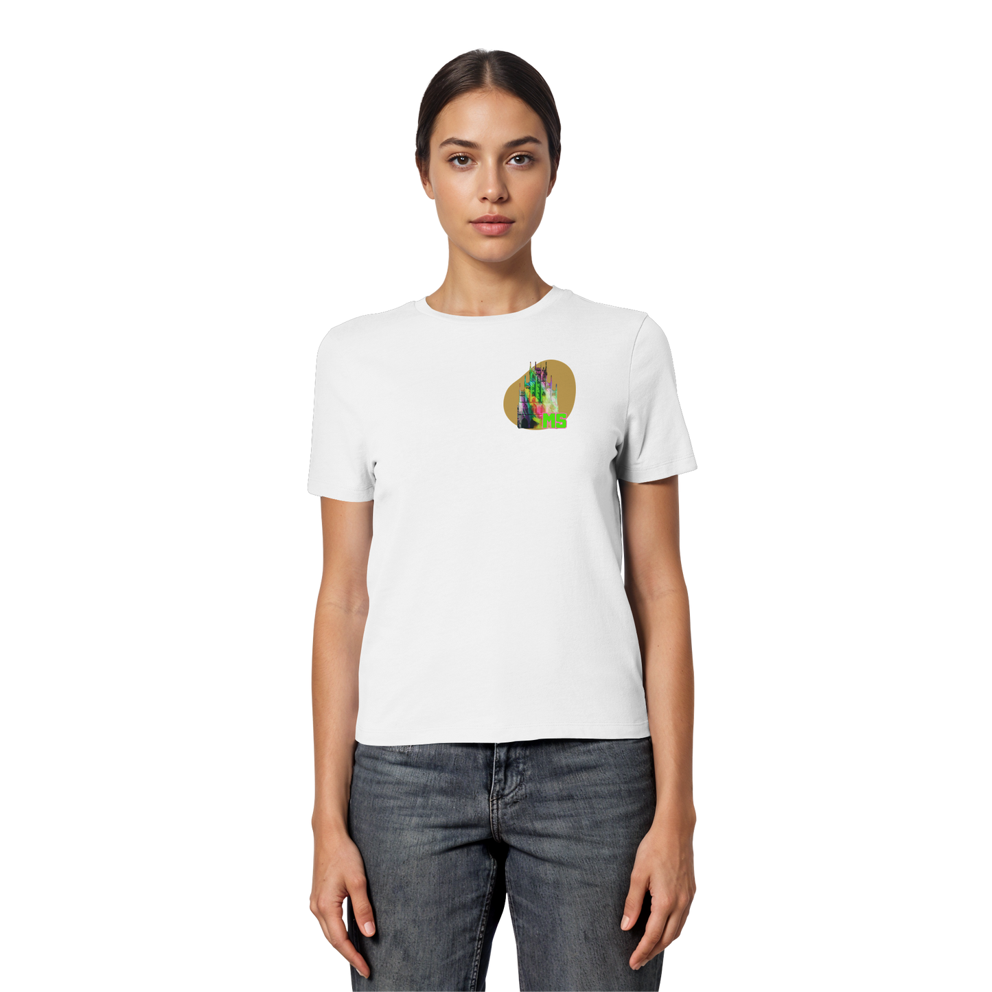 COLORFULTOWNHALL! - Fitted Ladies Organic Shirt
