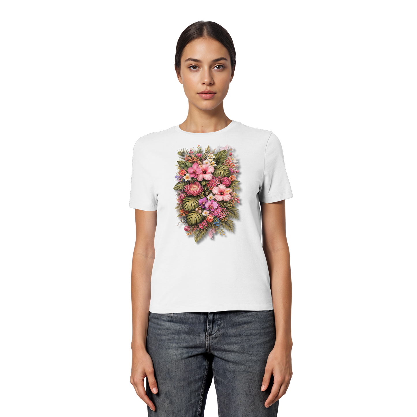 FLOWERPOWER! - Fitted Ladies Organic Shirt