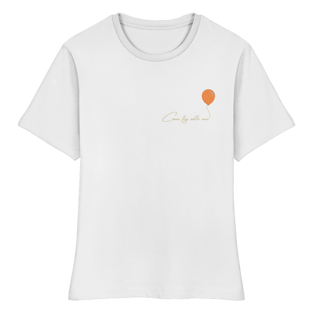 COMEFLYWITHME! (Stick) - Fitted Women's Organic Shirt