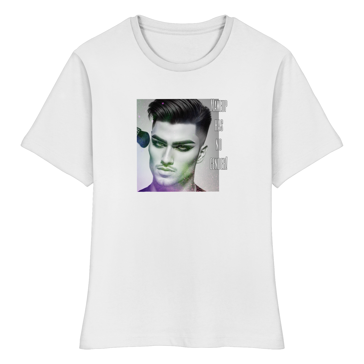 MAKEUPHASNOGENDER! - Fitted Women's Organic Shirt