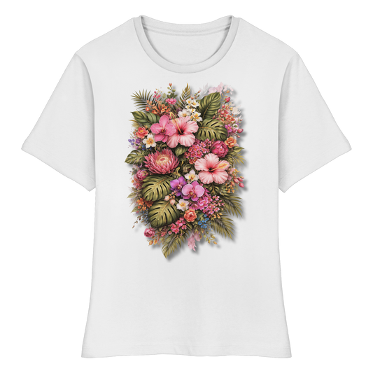 FLOWERPOWER! - Fitted Ladies Organic Shirt