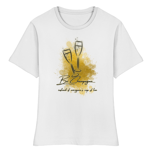 CHAMPAGNE! - Fitted Ladies Organic Shirt