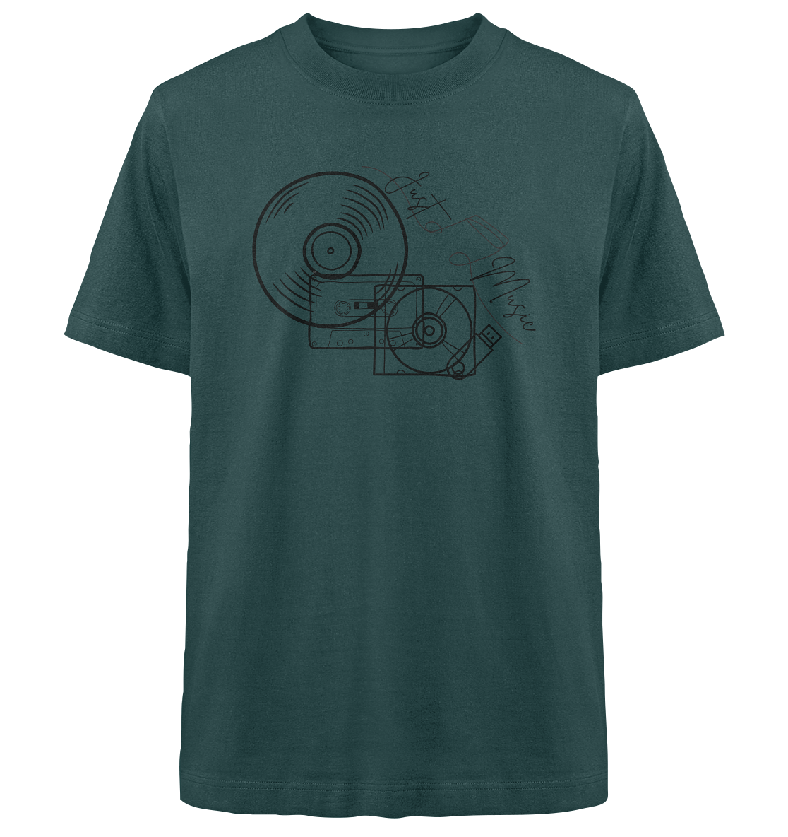 JUSTMUSIC! - Heavy Oversized Organic Shirt