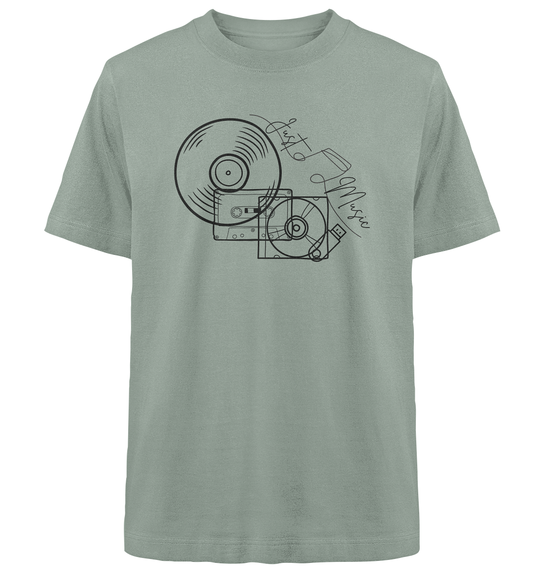 JUSTMUSIC! - Heavy Oversized Organic Shirt