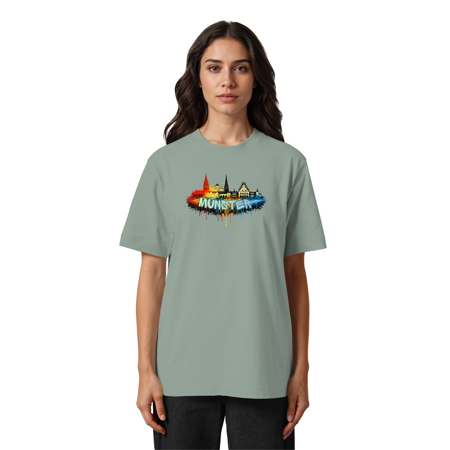 MÜNSTERSPRAY! - Heavy Oversized Organic Shirt