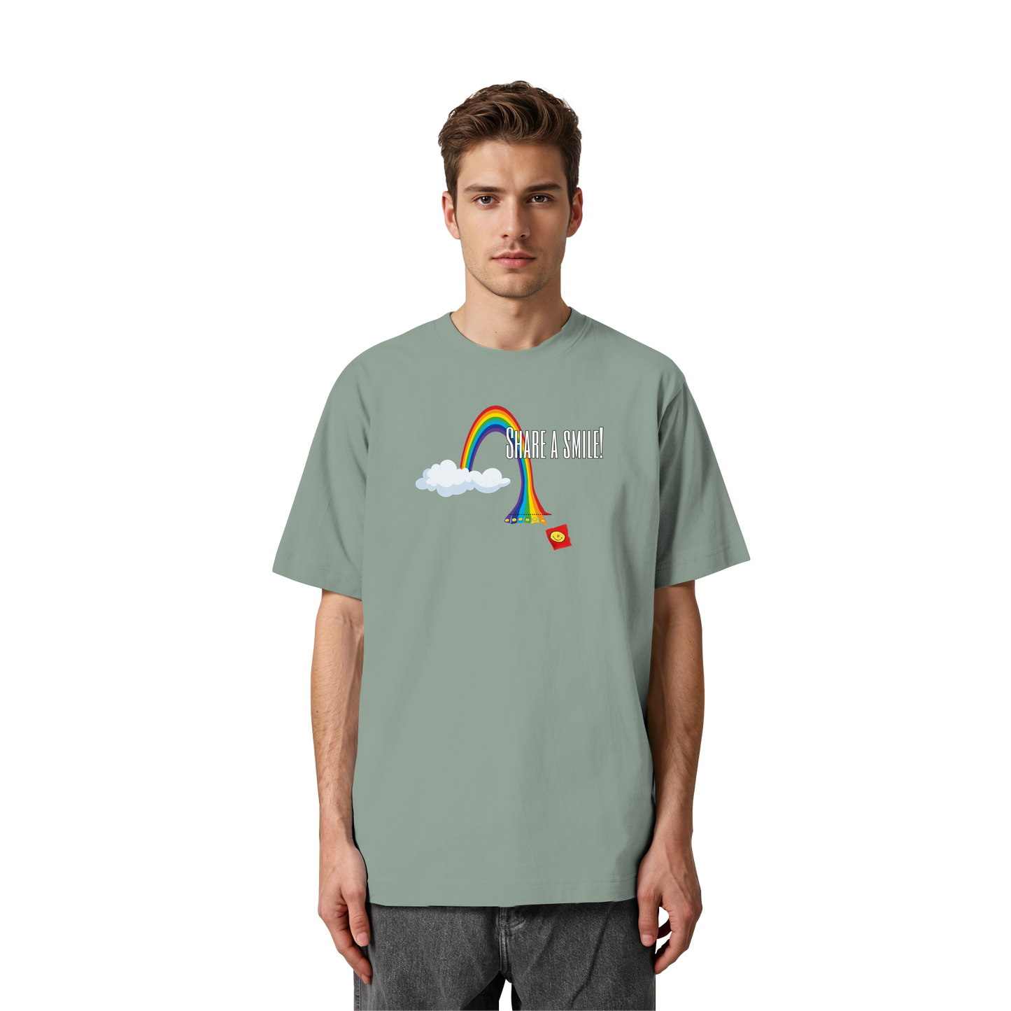 SHAREASMILE! - Heavy Oversized Organic Shirt