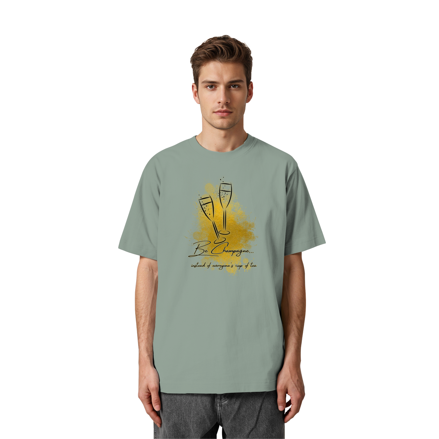 CHAMPAGNE! - Heavy Oversized Organic Shirt