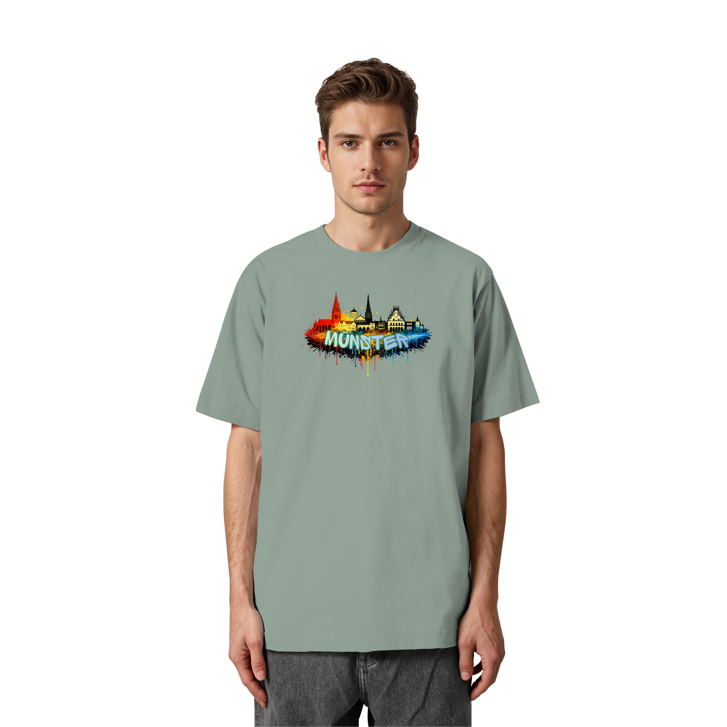 MÜNSTERSPRAY! - Heavy Oversized Organic Shirt