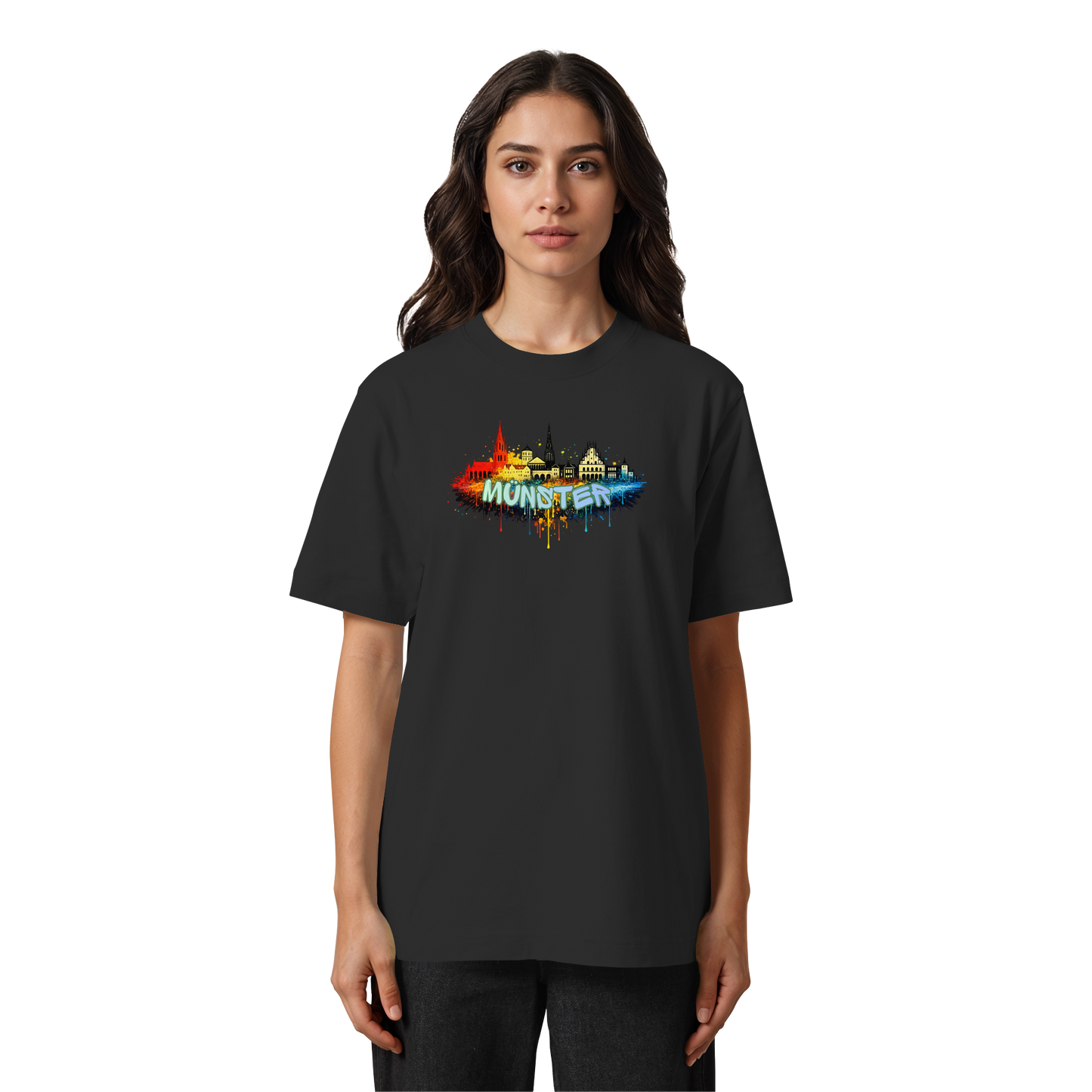 MÜNSTERSPRAY! - Heavy Oversized Organic Shirt