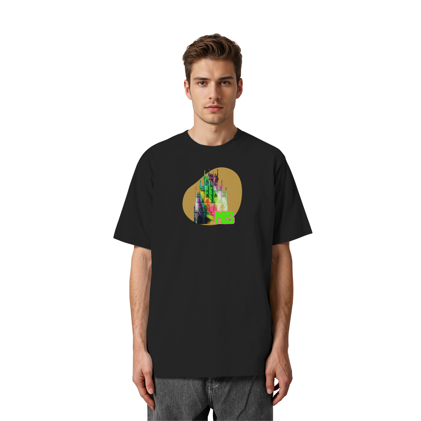 COLORFULTOWNHALL! - Heavy Oversized Organic Shirt