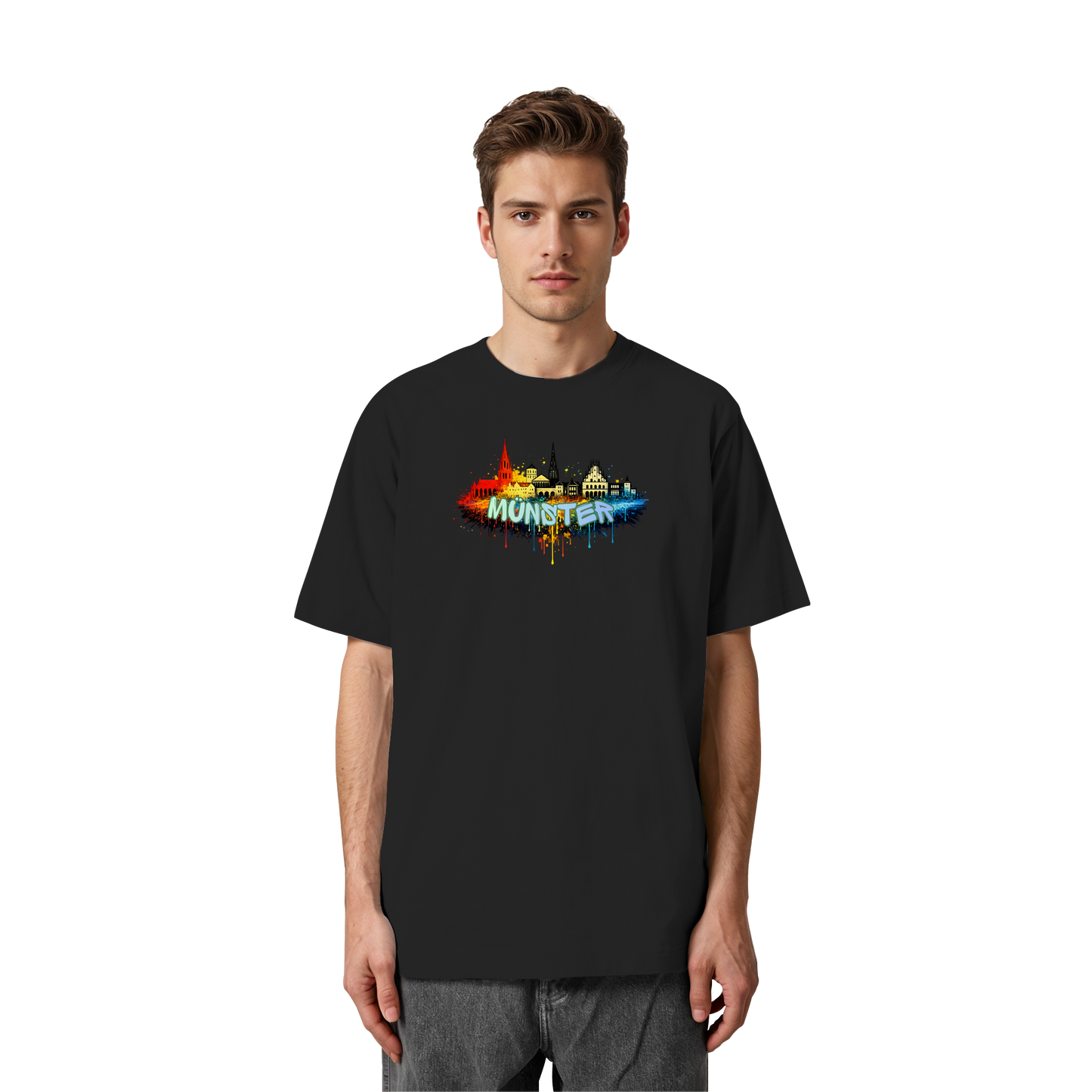 MÜNSTERSPRAY! - Heavy Oversized Organic Shirt