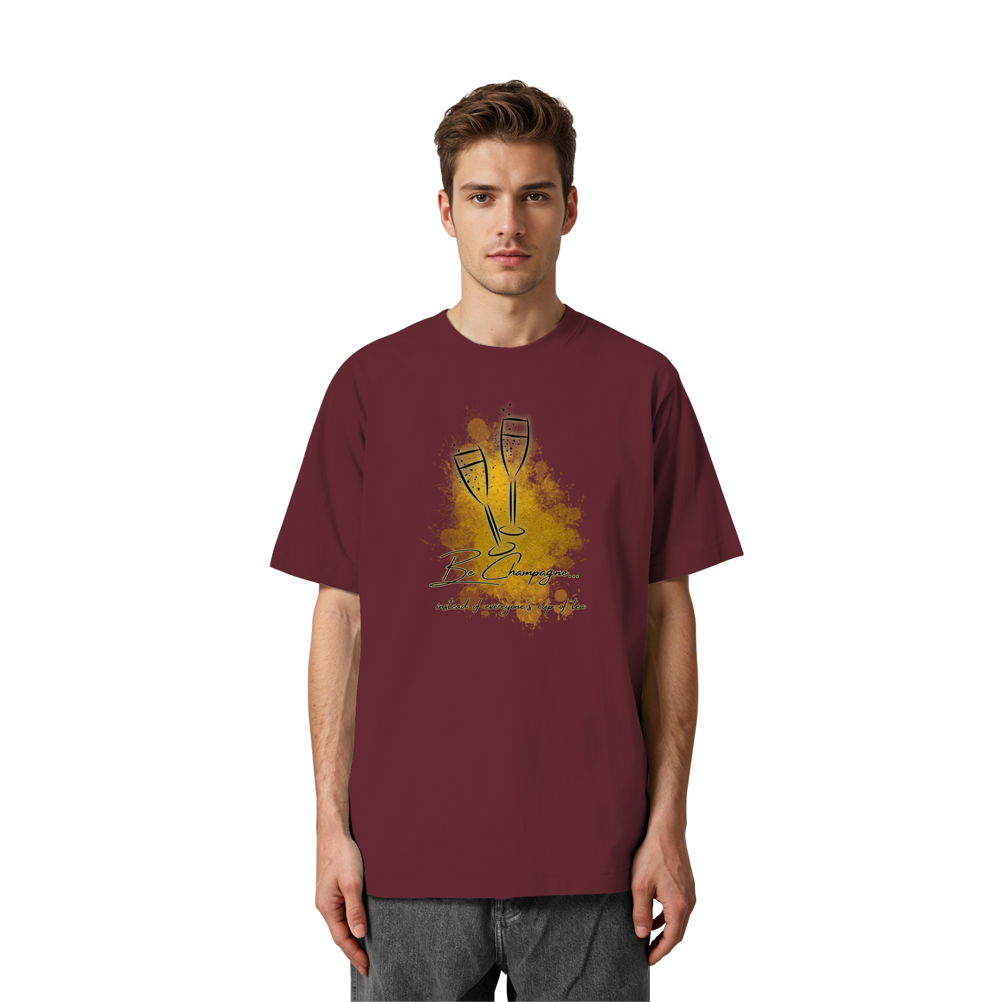 CHAMPAGNE! - Heavy Oversized Organic Shirt