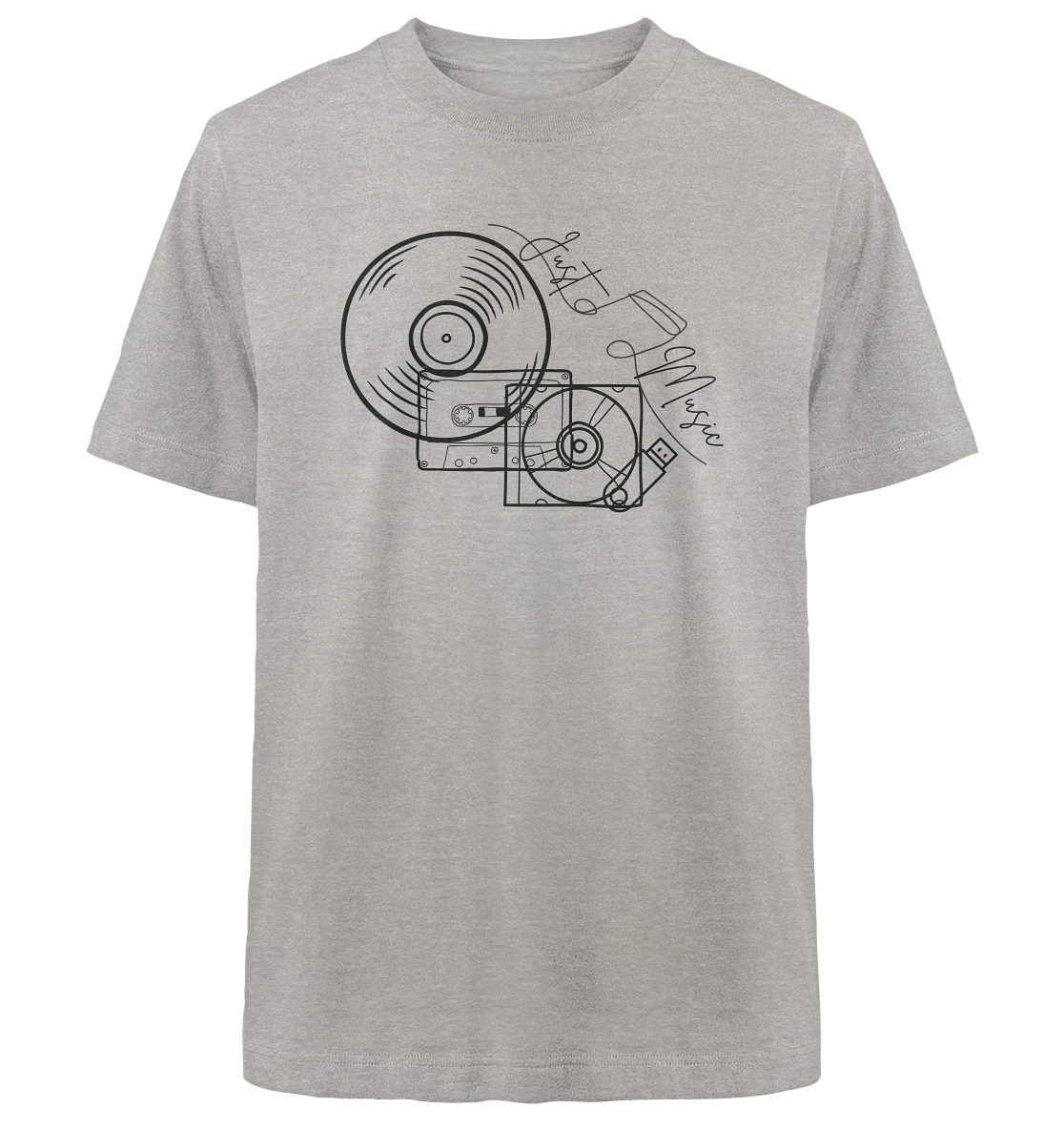 JUSTMUSIC! - Heavy Oversized Organic Shirt