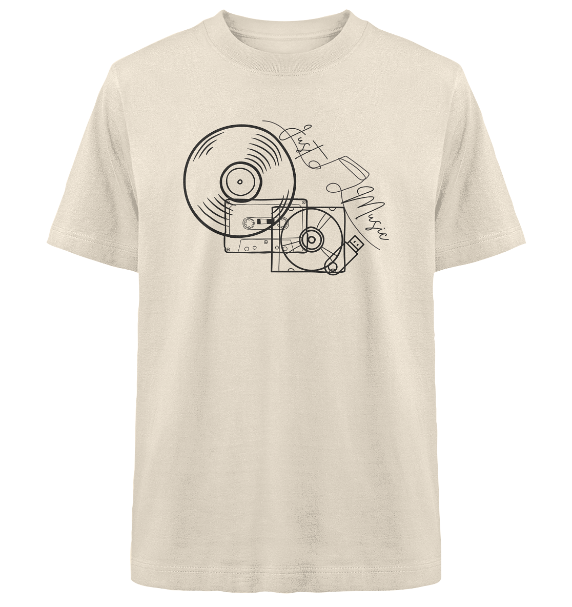 JUSTMUSIC! - Heavy Oversized Organic Shirt