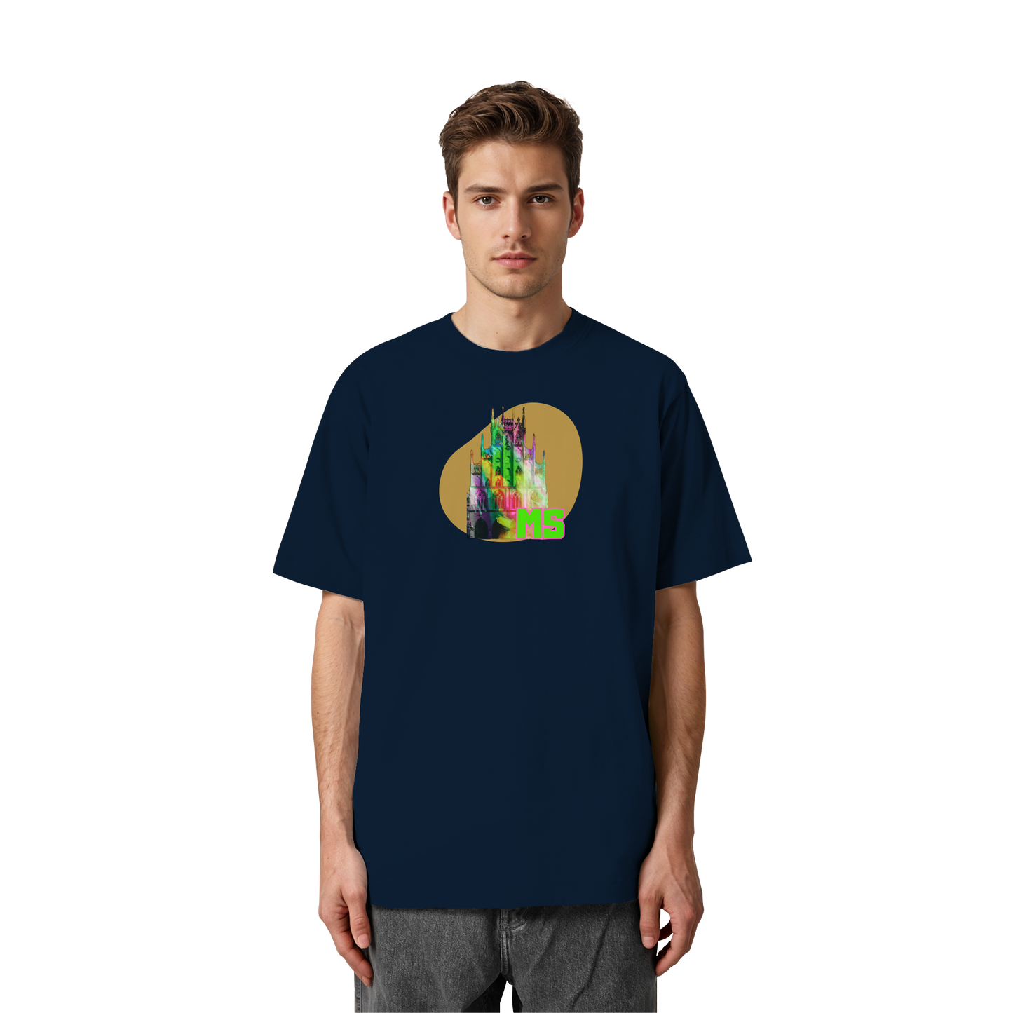 COLORFULTOWNHALL! - Heavy Oversized Organic Shirt