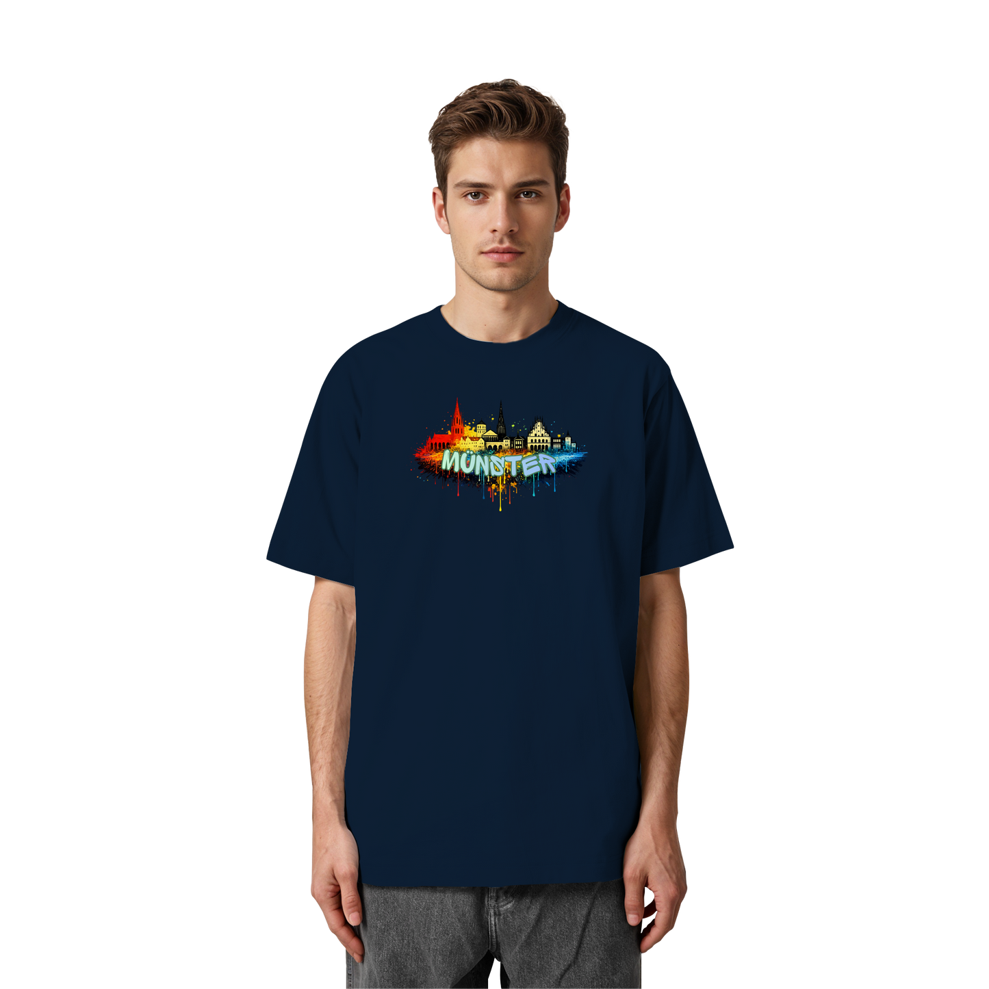 MÜNSTERSPRAY! - Heavy Oversized Organic Shirt
