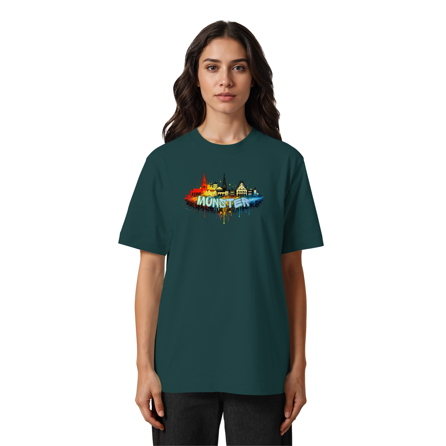 MÜNSTERSPRAY! - Heavy Oversized Organic Shirt