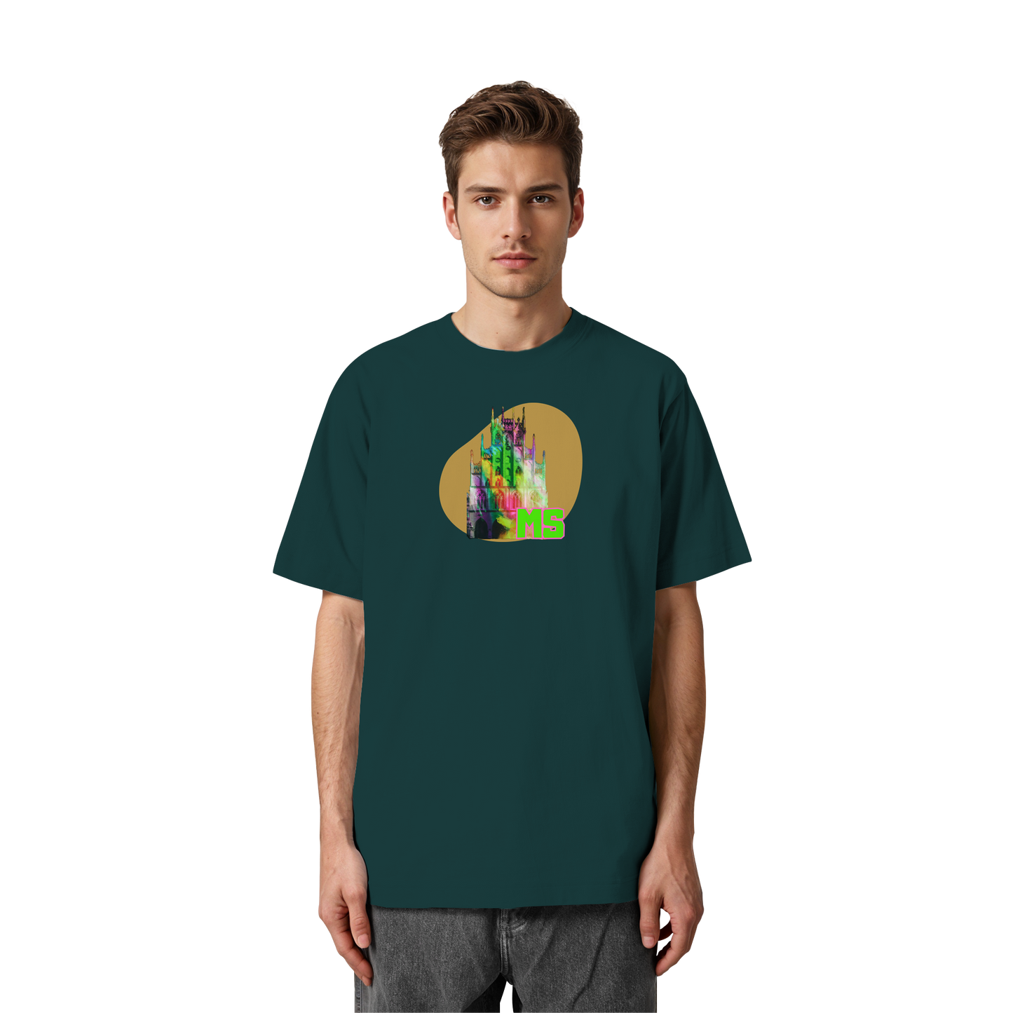 COLORFULTOWNHALL! - Heavy Oversized Organic Shirt