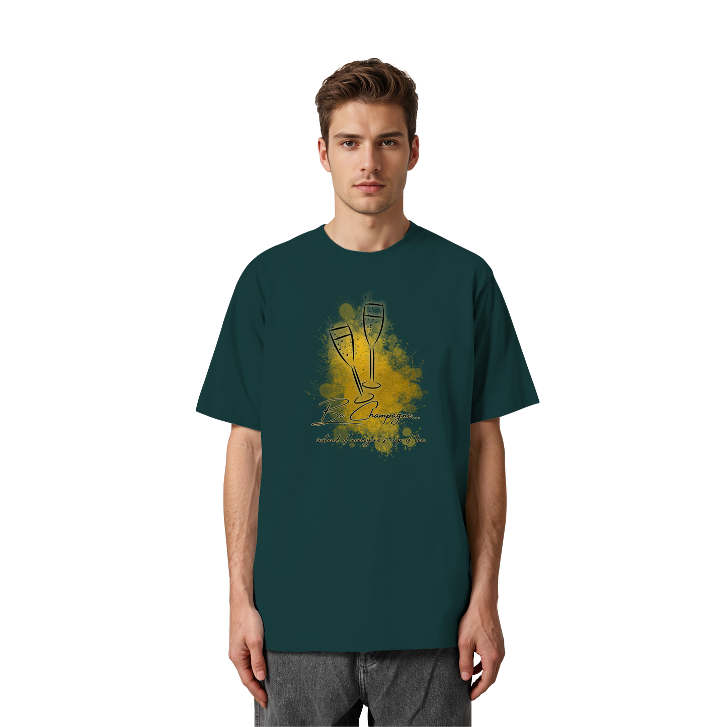 CHAMPAGNE! - Heavy Oversized Organic Shirt