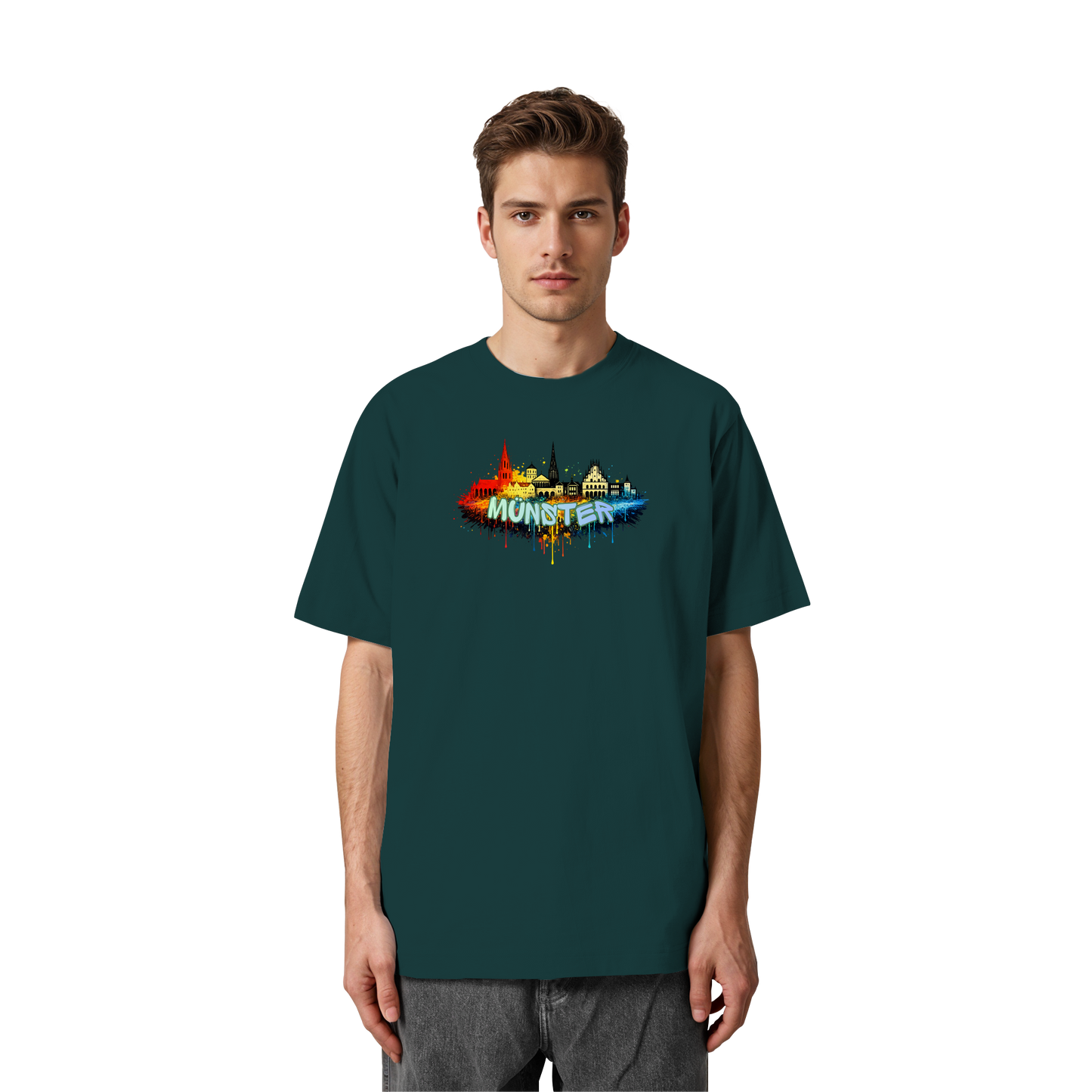 MÜNSTERSPRAY! - Heavy Oversized Organic Shirt