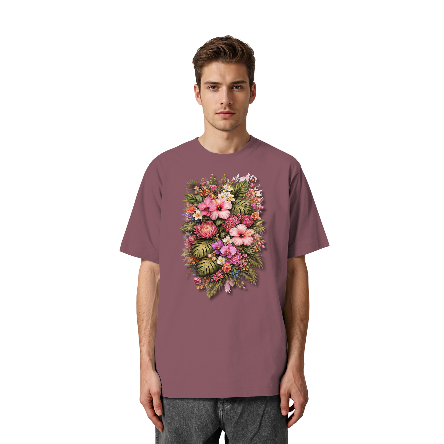 FLOWER POWER! - Heavy Oversized Organic Shirt