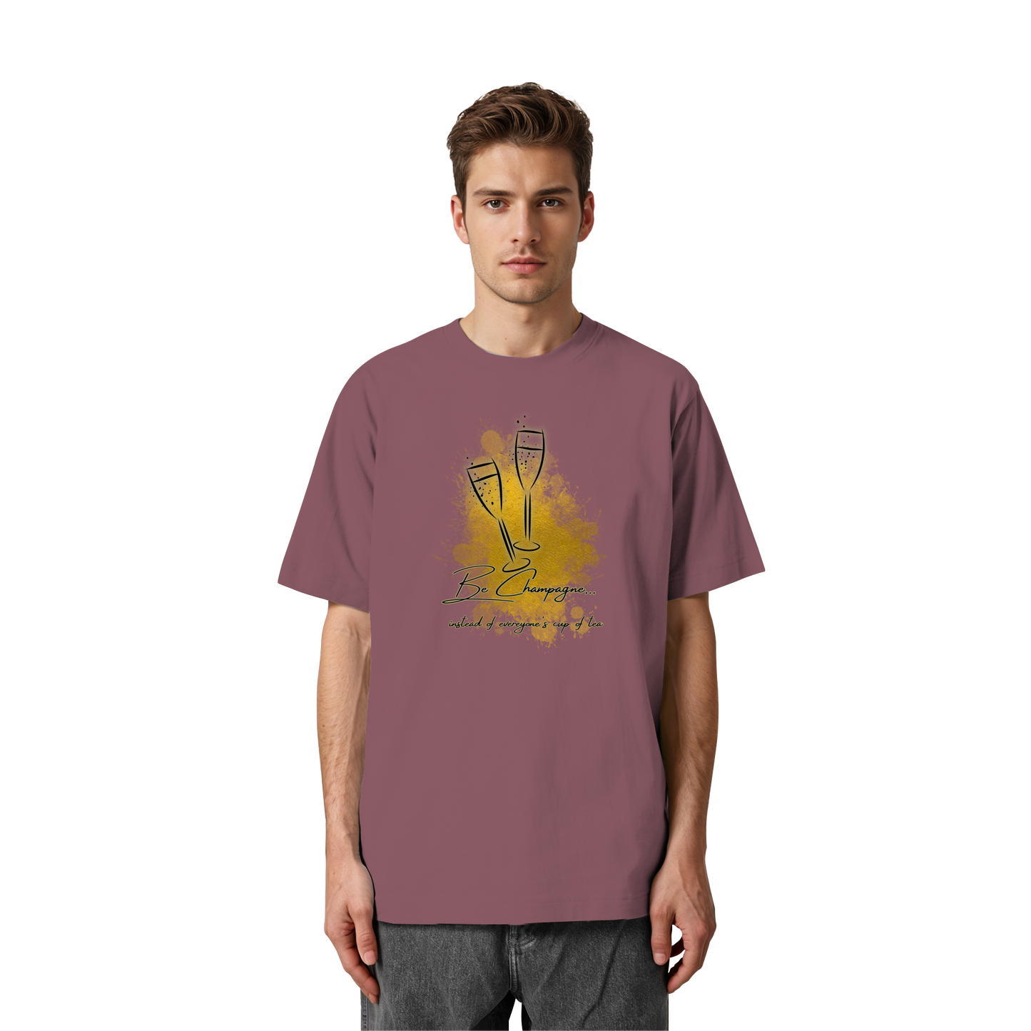 CHAMPAGNE! - Heavy Oversized Organic Shirt