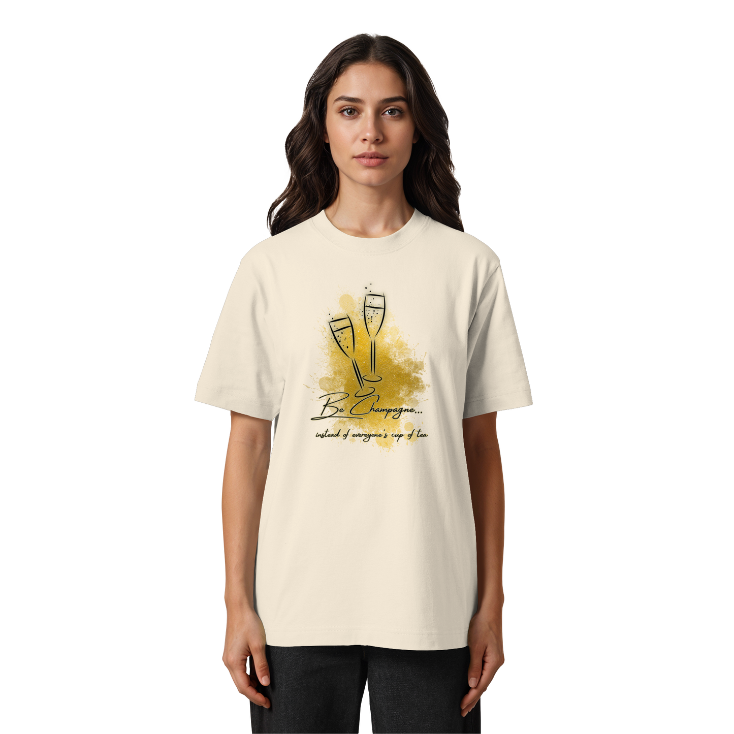 CHAMPAGNE! - Heavy Oversized Organic Shirt