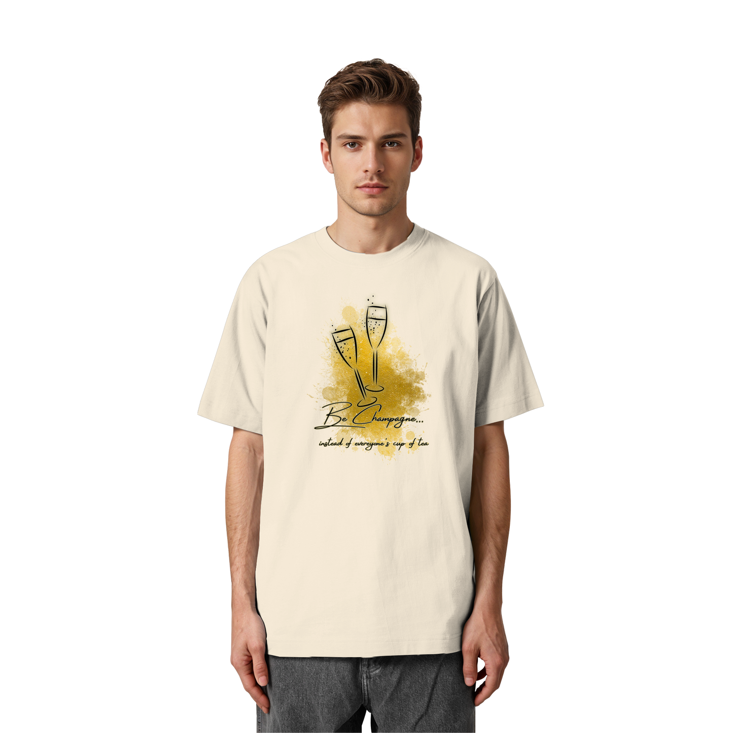 CHAMPAGNE! - Heavy Oversized Organic Shirt