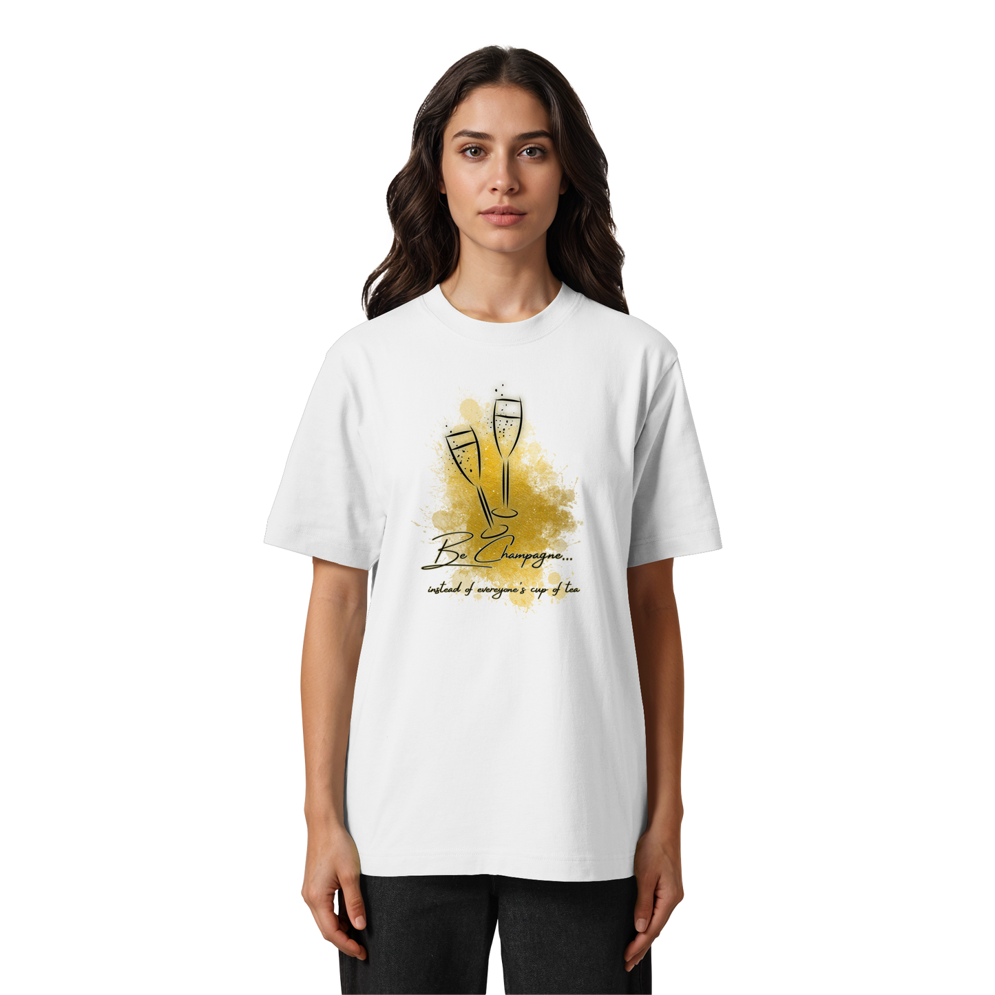 CHAMPAGNE! - Heavy Oversized Organic Shirt