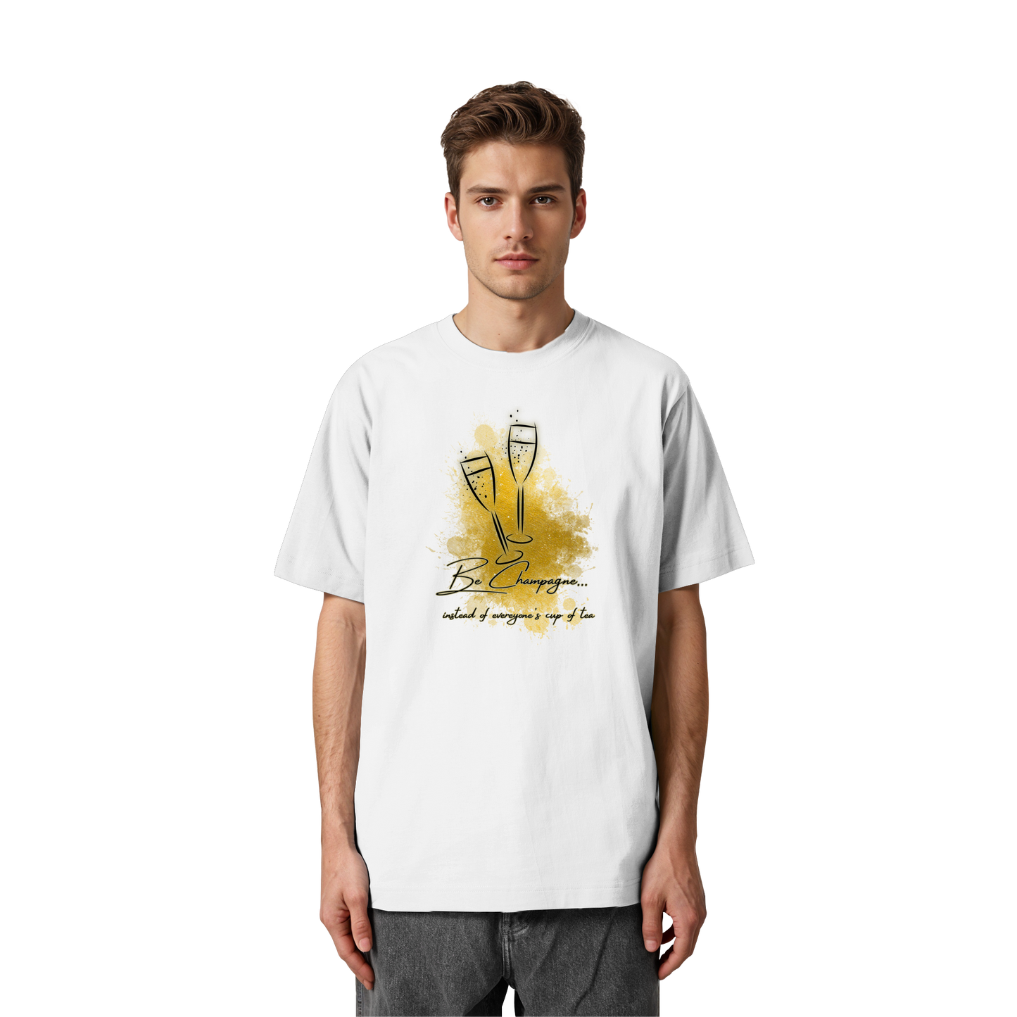 CHAMPAGNE! - Heavy Oversized Organic Shirt