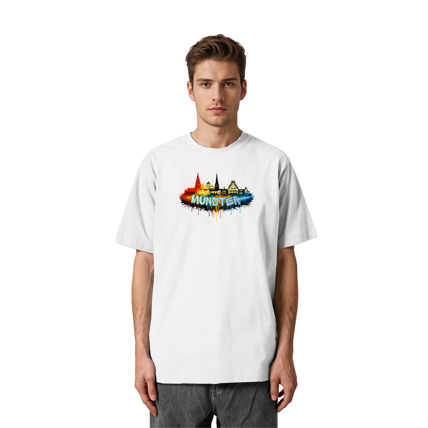 MÜNSTERSPRAY! - Heavy Oversized Organic Shirt